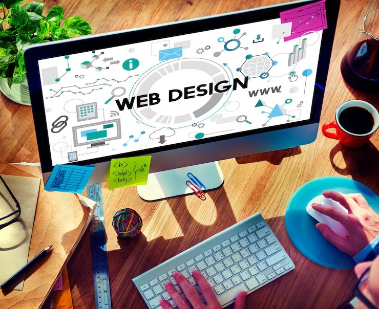 Wireframe sketches and layout plans for a client website build