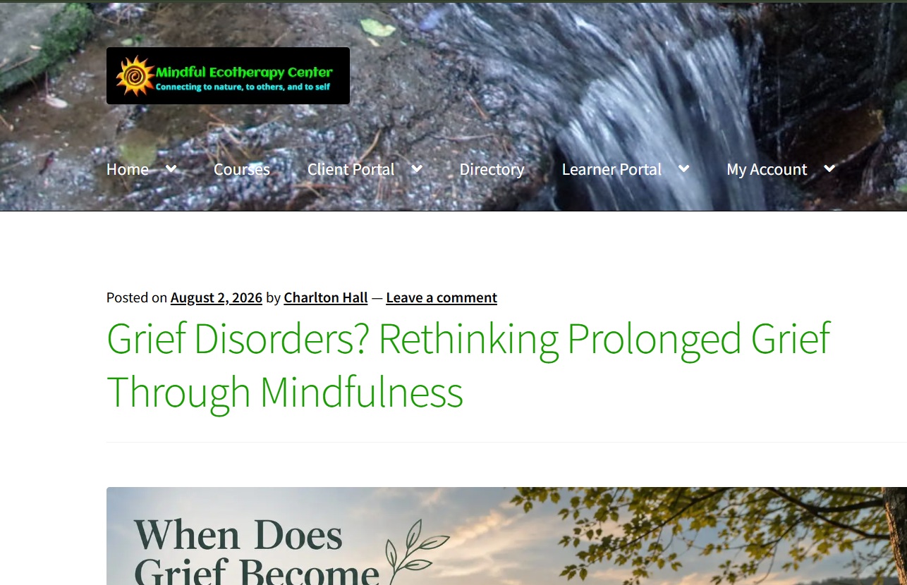 Mindful Ecotherapy Center — E-Learning & Course Certification Platform case study for Mindful Ecotherapy Center
